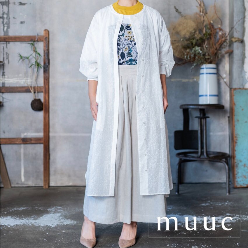 【2023春夏新作コレクション販売スタート!!】エレガンスなコーディネートが楽しめる「イラカ柄刺繍の羽織り」のご紹介