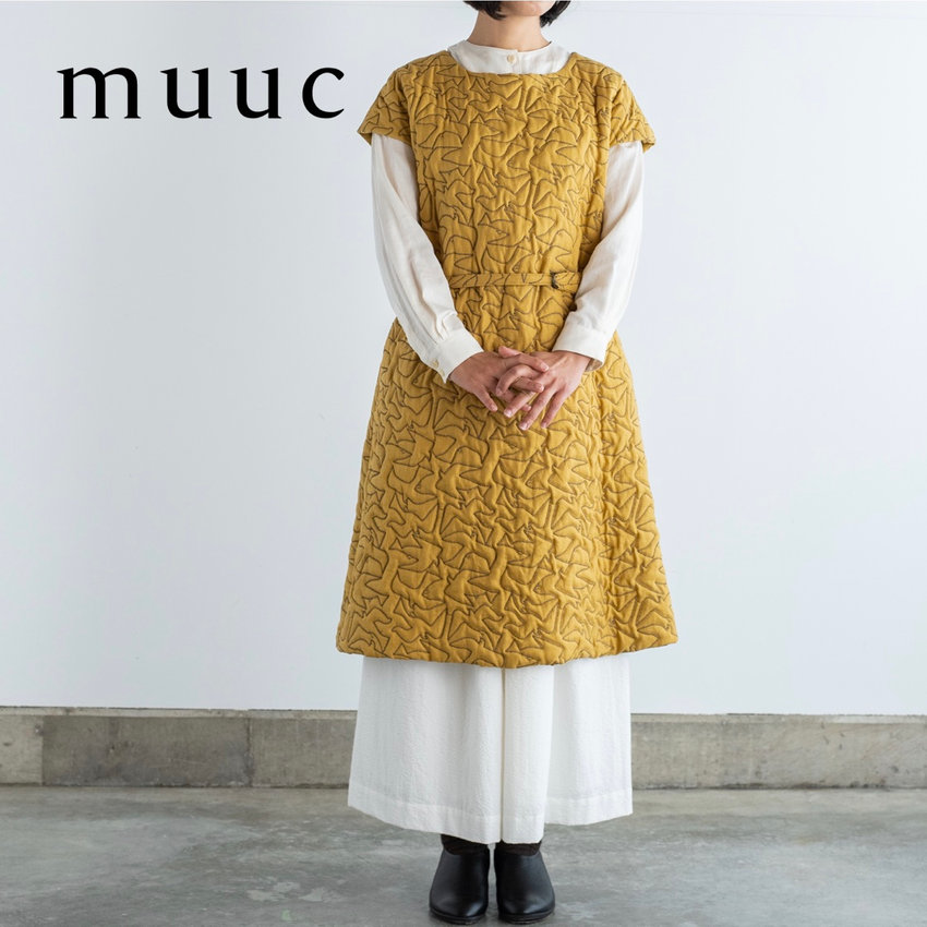 【TORIキルトのワンピースドレス】機能性に優れたとても軽くてあたたかい キルト生地を使用「冬を快適におしゃれに」