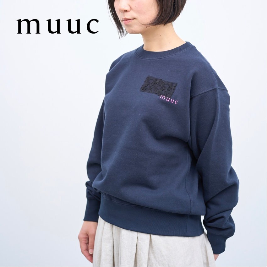 【2023春夏新作コレクション販売スタート!!】お花の刺繍生地がデザインポイント「花刺繍のスウェット」のご紹介