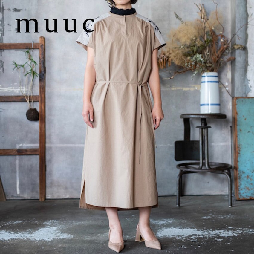 【2023春夏新作コレクション販売スタート!!】やわらかくハリ感もある「ヒルガオ刺繍のコットンワンピース」のご紹介