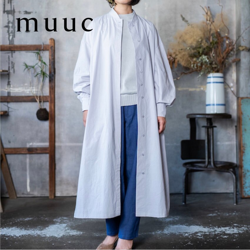 【2023春夏新作コレクション販売スタート!!】前開きにして羽織りにもなる「コットンシャツワンピース」のご紹介