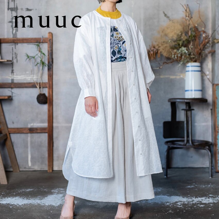 【2023春夏新作コレクション!!】エレガンスなコーディネートが楽しめる「イラカ柄刺繍の羽織り」※在庫残りわずか