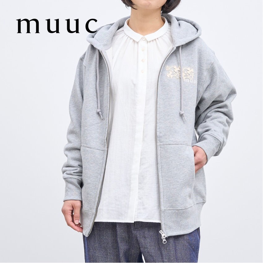 【2023春夏新作コレクション販売スタート!!】お花の刺繍生地がデザインポイント「花刺繍のパーカー」のご紹介