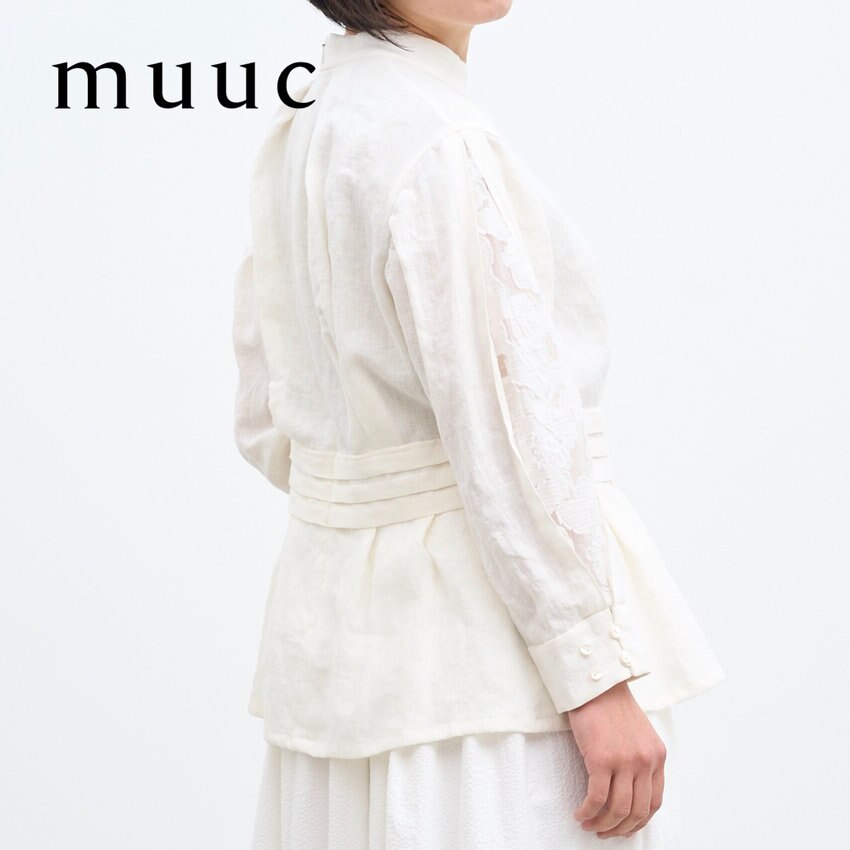 さわやかな春の装いを「品よくエレガントに」ワンランク上の上質なリネン生地を使用【リネンクラシックブラウス】