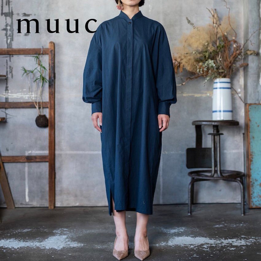 【暑くなったり寒くなったりする春の季節におすすめ!!】前開きにして羽織りにもなる「コットンシャツワンピース」