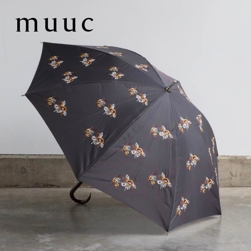 【予約受付開始!!】春の強い紫外線対策はどうぞお早めに!!「 UVカットOK・晴雨兼用日傘」上品な可愛らしさの野ばら刺繍模様