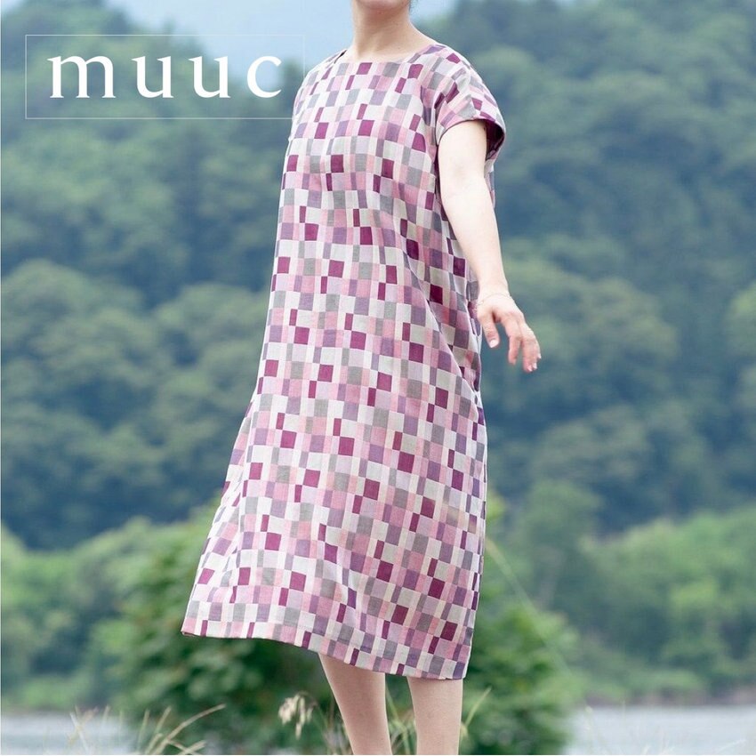 大好評のアイテムを再生産しました!!【格子柄ワンピースドレス】ゆとりをたっぷりとったデザインで夏を快適に!!