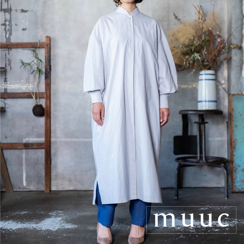 「前開きにして羽織りに」もなります!!【コットンシャツワンピース】暑くなったり寒くなったりする今の季節におすすめ!!