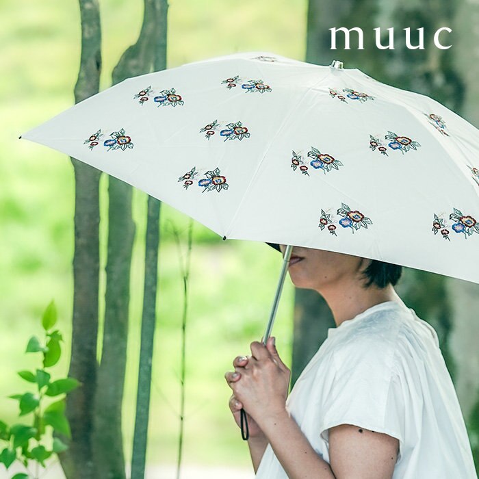 【野ばらの花刺繍で気分を上げる】暑さに負けない紫外線遮蔽効果に優れるサマーシールド生地