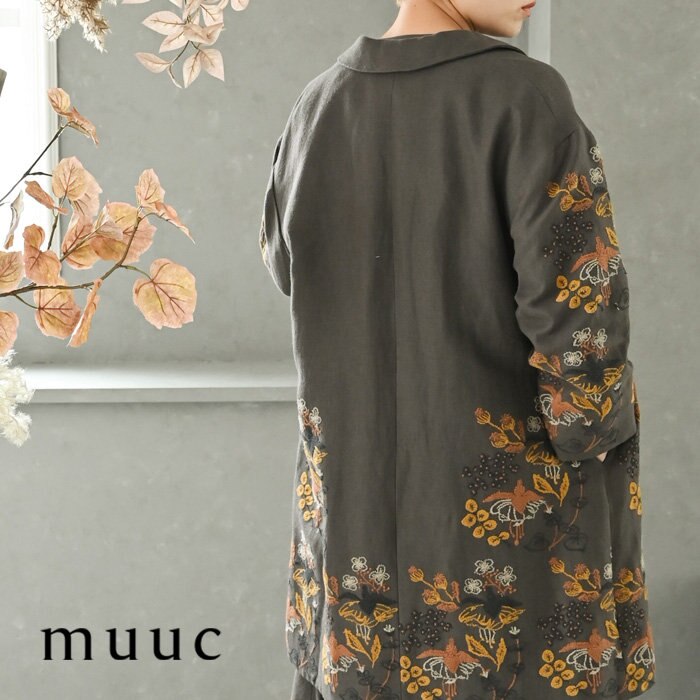 【muuc 特別な刺繍】特別な日を品良く華やかに彩る、フクシア刺繍シリーズ