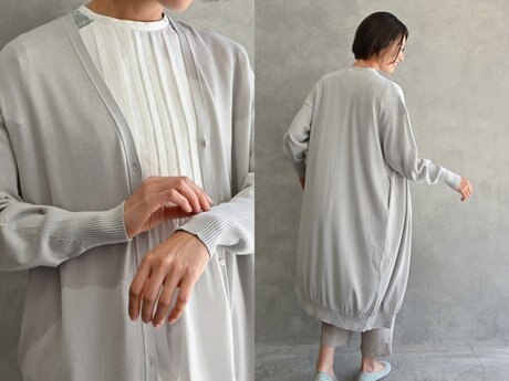 身長別の着画あり【muuc シルクコットン】寒暖差がある季節に活躍◎ 体