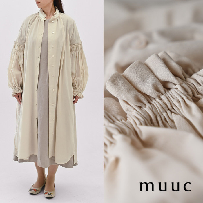 身長別の着画あり【muuc 夏の装い】エレガンスなのに、リラックススタイルで心地良く着られるシフォンドビー生地