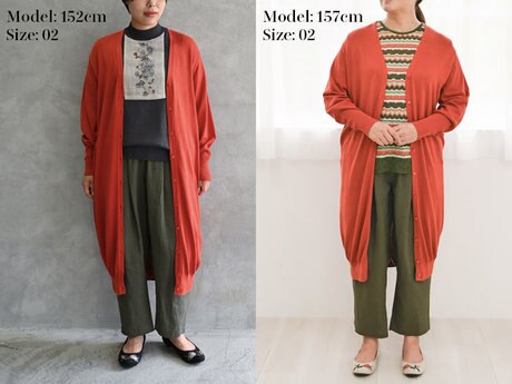 身長別の着画あり【muuc シルクコットン】寒暖差がある季節に活躍◎ 体