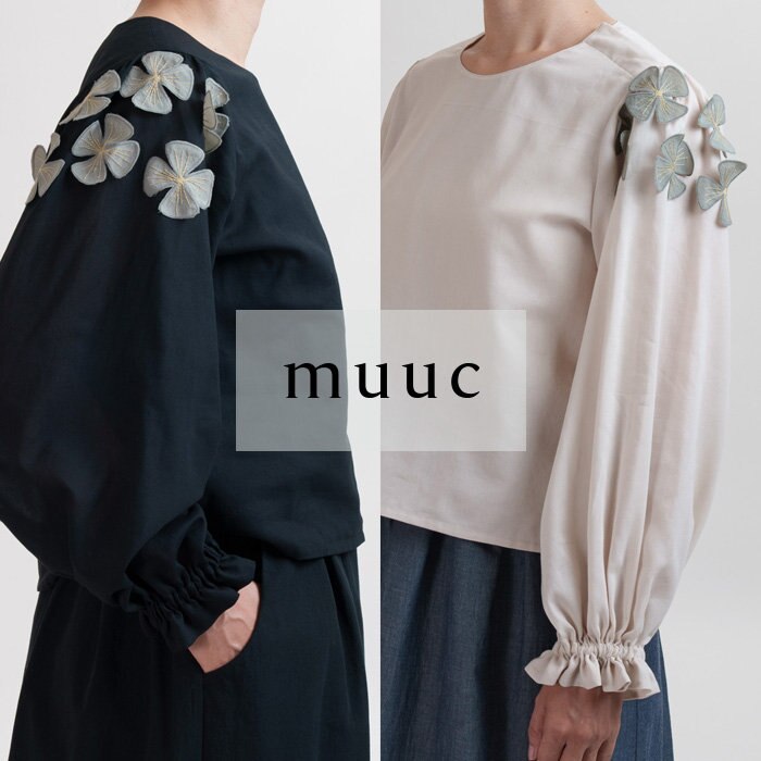 新作！【muuc 春の装い】さらっと清涼感ある着心地と優しい肌触りを感じられる、大人可愛いブラウス