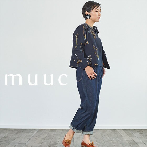 muuc 春の新作入荷。植物刺繍ジャケットが特に好評いただいています。