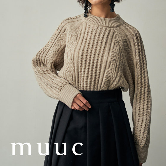 【新作紹介】カシミヤウールケーブル編みプルオーバー