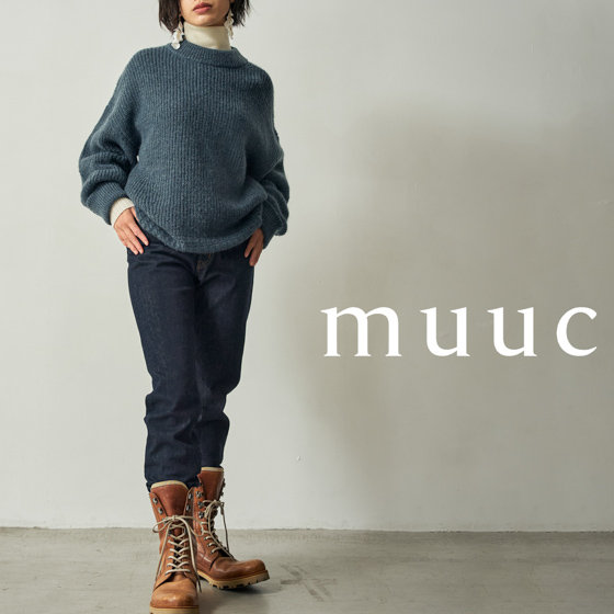 【スタイリング】ラフな秋の外出に。ふわっと軽いアルパカモヘヤのセーターと国産デニム