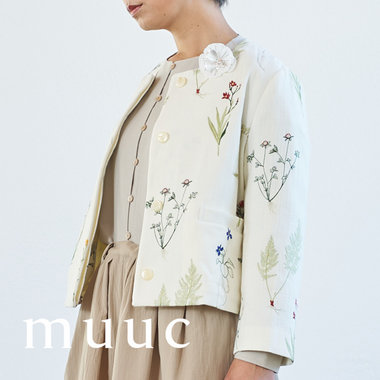 春を彩る刺繍の洋服。洗える天然素材で大切な行事から日常まで。