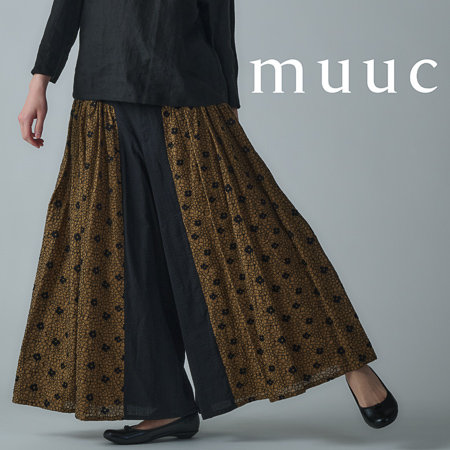 初夏を待つ紫陽花刺繍を身に着けて。さらりと涼しく洗える天然コットンの大人服