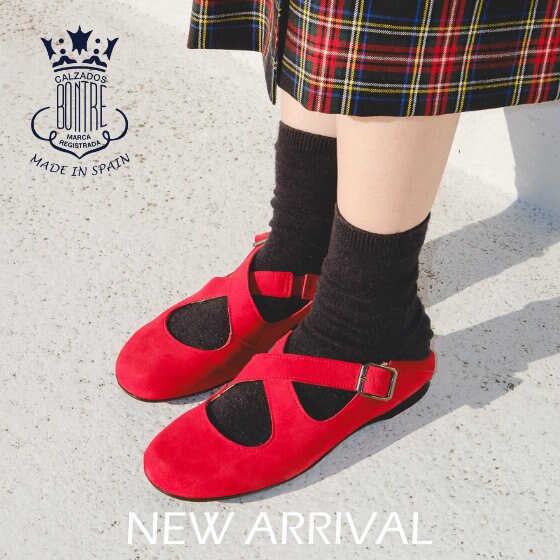 【新商品】クラシカルに映える、クロスストラップバブーシュ