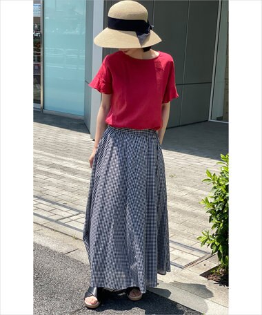  【洗える】ライトリネンクロスフレアスリーブ ブラウス