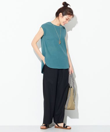 ANY 【抗菌・防臭】プレミアムベーシックノースリーブ Tシャツ