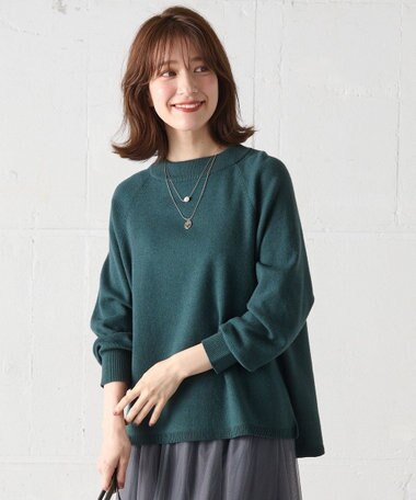 ANY 【洗濯機可能】しあわせタッチニットプルオーバー