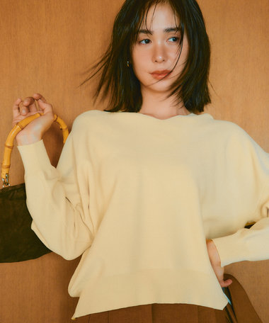 ANY 【5色展開】Ｖネックガーターニットプルオーバー