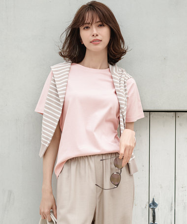 ANY 【新色追加/10色展開/洗濯機可/UVケア/接触冷感】プレミアムベーシック半袖Tシャツ