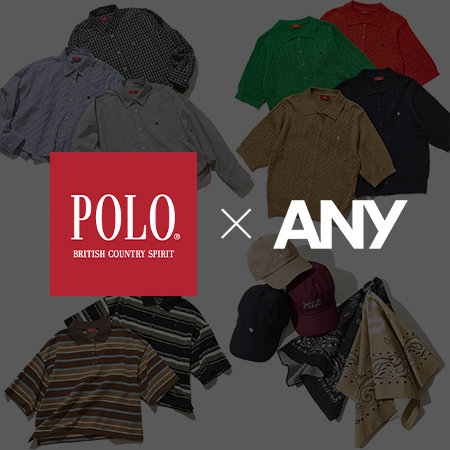 【POLO BCS別注】ANYとの特別な別注コレクションが登場♪