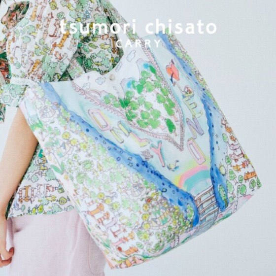 可愛いプリント柄の「ポケッタブル エコバッグ」シリーズ