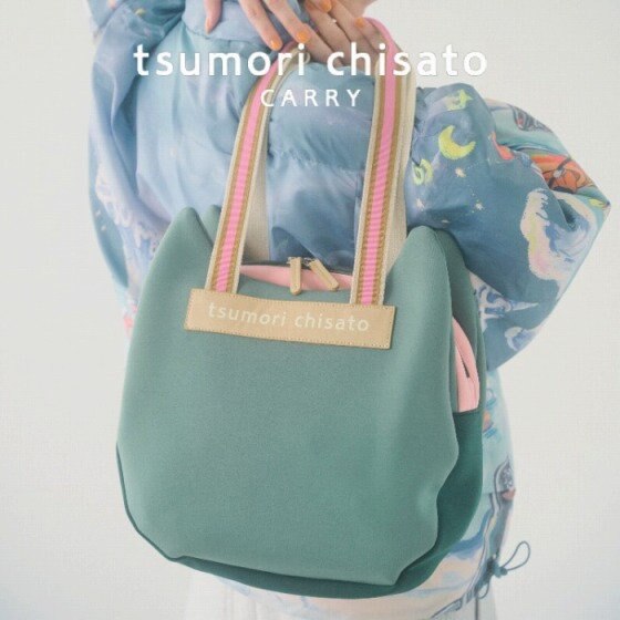 ネコかおモチーフのキャッチーなバッグ