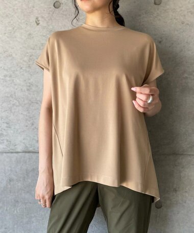 UNFILO 【新色追加！/接触冷感】マイビューティ バックフレアTシャツ