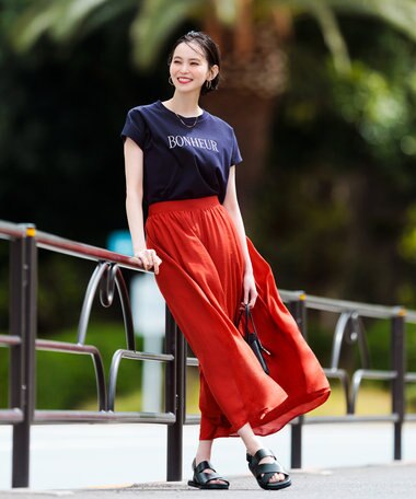 UNFILO ヴィンテージライク ギャザーパンツ