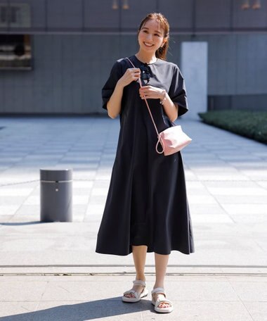 UNFILO 【洗える/軽量】FINE MOVE Aラインワンピース