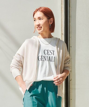 UNFILO 【洗える】メッシュパーカー