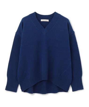 UNFILO ウールカシミヤ Vネックニット