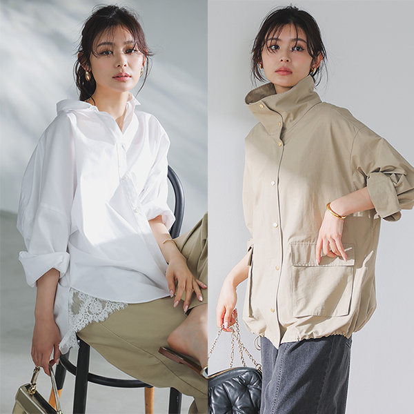 春アウター、シャツがお買い得価格に