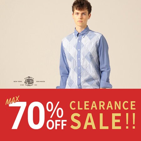 クリアランスセール開催中