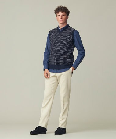 J.PRESS MEN バーズアイ ニットベスト