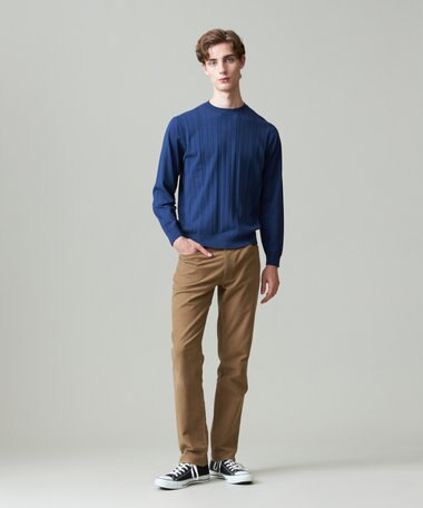 J.PRESS MEN 【ストレッチ性 / イージーケア】【FLEX YARN】クルーネックニット