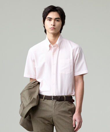 J.PRESS MEN 過酷な夏を乗り切るマストな1着！【 高通気性 / 軽量 / ノンアイロン / 撥水】【BEAT HEAT SYSTEM】半袖シャツ / B.D.