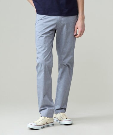 J.PRESS MEN 【ストレッチ】シャンブレーストレッチツイル パンツ