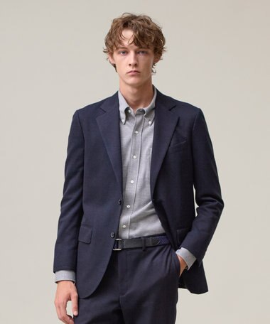 J.PRESS MEN 3シーズン着られる上質素材【ストレッチ / 吸水速乾 / 洗える / 消臭】AXIO 3ポジションジャージー ジャケット