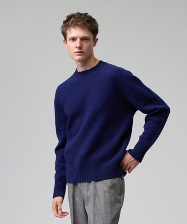 J.PRESS MEN 【J.PRESS ORIGINALS】【UNISEX】Shaggy Saddle Crew Neck Sweater