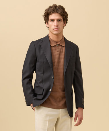 J.PRESS MEN 驚くほど軽い【JAPAN CRAFT CLOTH】 サマーメッシュ ブレザー / 銀釦 / 3B / 背抜き