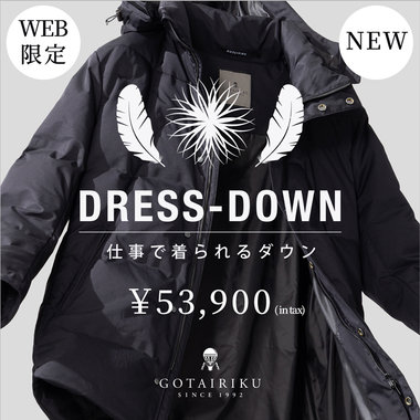 WEB限定/25年新作 “仕事で着られる”ドレスダウン