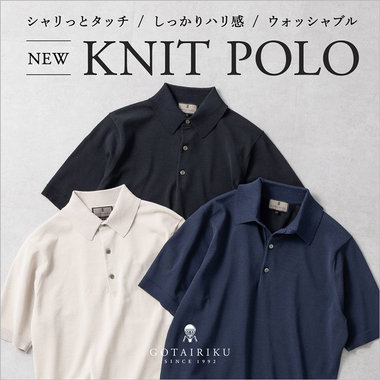 【26年新作】 ドレス BIZ ニットPOLO ￥16,500（税込)