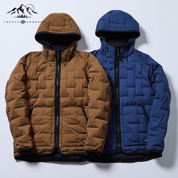 1枚で2つのカラーを楽しめる、リバーシブルダウン