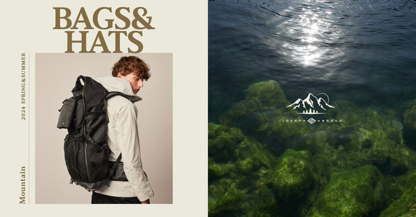 【JOSEPH ABBOUD MOUNTAIN】24SS BAG＆HAT